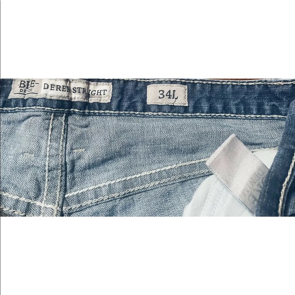 Bke Buckle Mens Derek Straight Leg Jeans! 34x34 - Picture 3 of 6